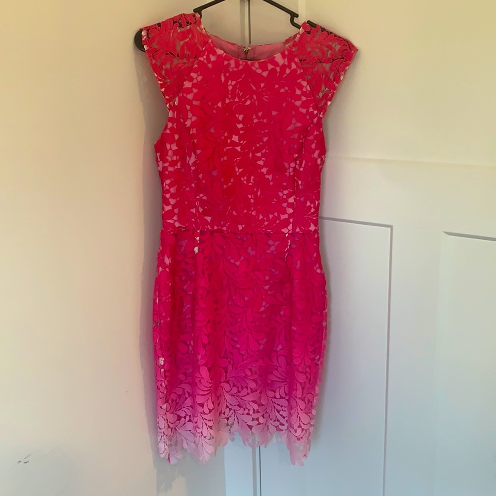 Adelyn Rae ombré pink dress